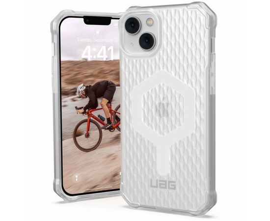 Чехол для моб. телефона Uag Apple iPhone 14 Plus Essential Armor Magsafe, Frosted Ice (114090110243), изображение 11 Чехол для моб. телефона Uag Apple iPhone 14 Plus Essential Armor Magsafe, Frosted Ice (114090110243), изображение 11
