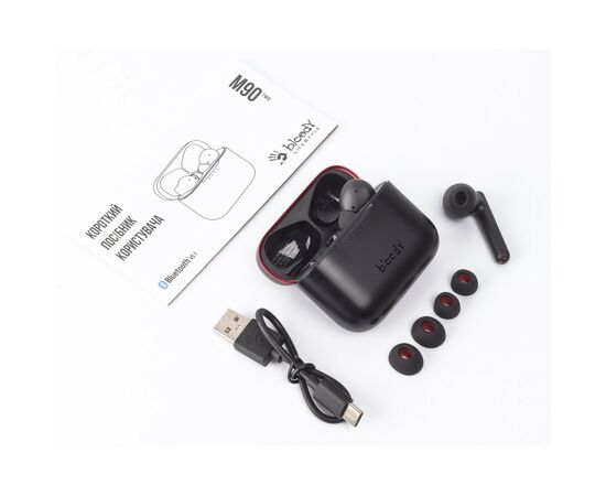 Навушники A4Tech Bloody M90 Black+Red, зображення 9 Навушники A4Tech Bloody M90 Black+Red, зображення 9