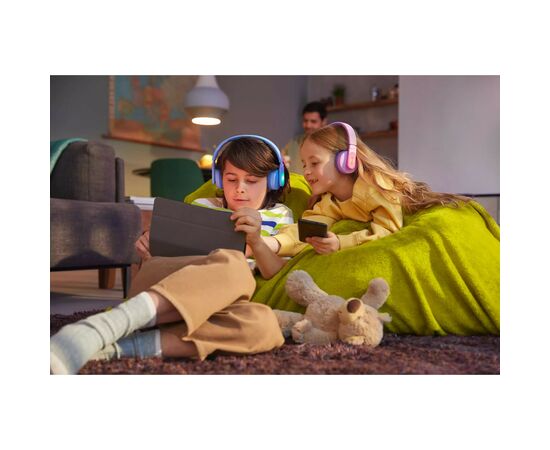 Наушники Philips Kids TAK4206 On-ear Colored light panels Wireless Blue (TAK4206BL/00), изображение 5 Наушники Philips Kids TAK4206 On-ear Colored light panels Wireless Blue (TAK4206BL/00), изображение 5