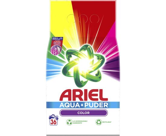 Стиральный порошок Ariel Аква-Пудра Color 2.34 кг (8006540546581), изображение 2 Стиральный порошок Ariel Аква-Пудра Color 2.34 кг (8006540546581), изображение 2