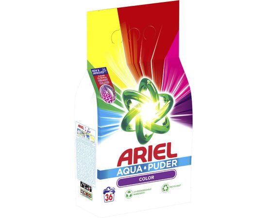 Стиральный порошок Ariel Аква-Пудра Color 2.34 кг (8006540546581), изображение 3 Стиральный порошок Ariel Аква-Пудра Color 2.34 кг (8006540546581), изображение 3