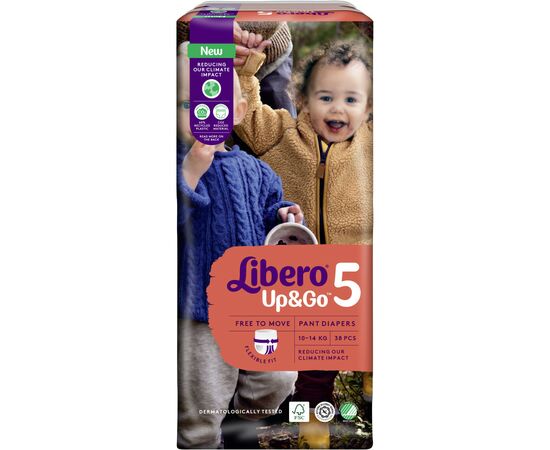 Подгузник Libero Up&Go Размер 5 (10-14 кг) 38 шт (7322541742458), изображение 2 Подгузник Libero Up&Go Размер 5 (10-14 кг) 38 шт (7322541742458), изображение 2