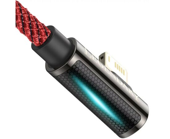Дата кабель USB 2.0 AM to Lightning 2.0m CACS 2.4A 90 Legend Series Elbow Red Baseus (CACS000109), изображение 4 Дата кабель USB 2.0 AM to Lightning 2.0m CACS 2.4A 90 Legend Series Elbow Red Baseus (CACS000109), изображение 4