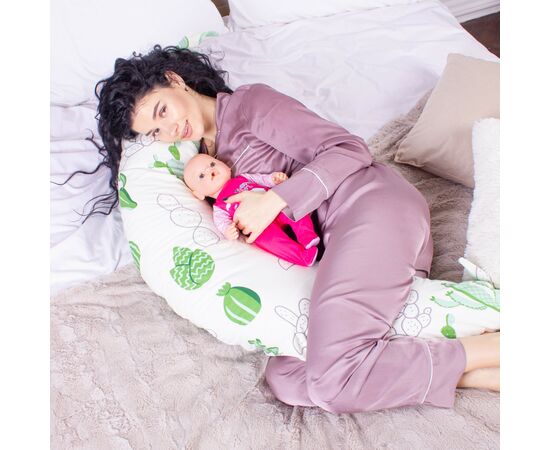 Подушка MirSon для беременных и кормления №8317 Print Line 19-2508 Sabbia Бязь 30х170х20 см (2200006200420), изображение 4 Подушка MirSon для беременных и кормления №8317 Print Line 19-2508 Sabbia Бязь 30х170х20 см (2200006200420), изображение 4