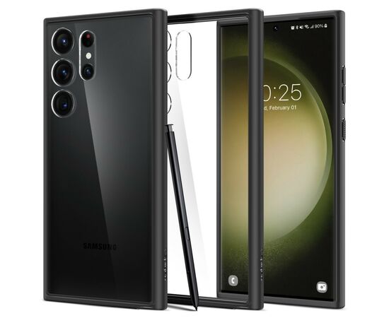 Чехол для моб. телефона Spigen Samsung Galaxy S23 Ultra Ultra Hybrid, Matte Black (ACS05618), изображение 3 Чехол для моб. телефона Spigen Samsung Galaxy S23 Ultra Ultra Hybrid, Matte Black (ACS05618), изображение 3