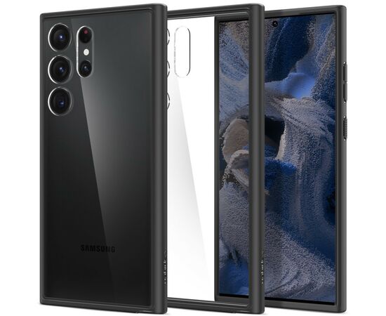 Чехол для моб. телефона Spigen Samsung Galaxy S23 Ultra Ultra Hybrid, Matte Black (ACS05618), изображение 4 Чехол для моб. телефона Spigen Samsung Galaxy S23 Ultra Ultra Hybrid, Matte Black (ACS05618), изображение 4