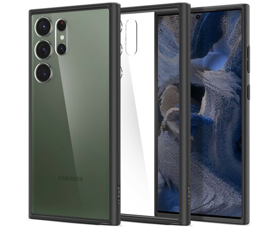 Чехол для моб. телефона Spigen Samsung Galaxy S23 Ultra Ultra Hybrid, Matte Black (ACS05618), изображение 5 Чехол для моб. телефона Spigen Samsung Galaxy S23 Ultra Ultra Hybrid, Matte Black (ACS05618), изображение 5