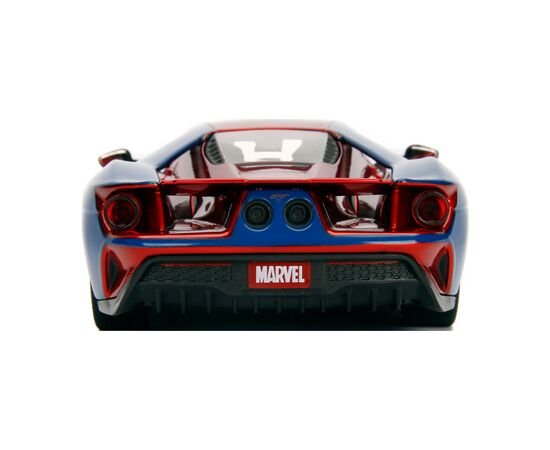 Машина Jada металлическая Марвел Человек-паук Ford GT (2017) + фигурка Человека-паука 1:24 (253225002), изображение 10 Машина Jada металлическая Марвел Человек-паук Ford GT (2017) + фигурка Человека-паука 1:24 (253225002), изображение 10