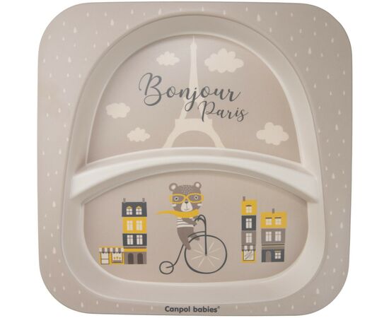 Набор детской посуды Canpol babies BONJOUR PARIS посуды 5 эл. бежевый (9/227_bei), изображение 3 Набор детской посуды Canpol babies BONJOUR PARIS посуды 5 эл. бежевый (9/227_bei), изображение 3