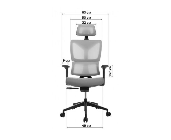Офисное кресло GT Racer H-2001 Gray, изображение 11 Офисное кресло GT Racer H-2001 Gray, изображение 11