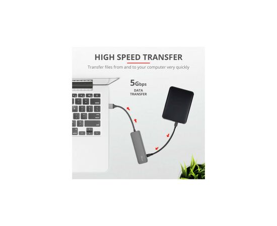 Концентратор Halyx 4-Port USB-A 3.2 Grey Trust (24947_TRUST), изображение 10 Концентратор Halyx 4-Port USB-A 3.2 Grey Trust (24947_TRUST), изображение 10