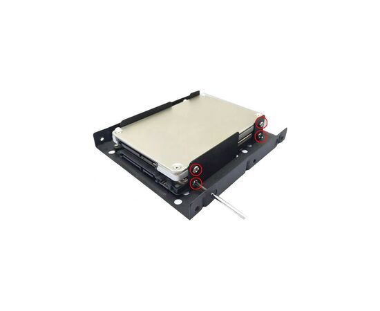 Фрейм-переходник Maiwo 2x2.5" HDD/SSD 3.5" (K11), изображение 4 Фрейм-переходник Maiwo 2x2.5" HDD/SSD 3.5" (K11), изображение 4