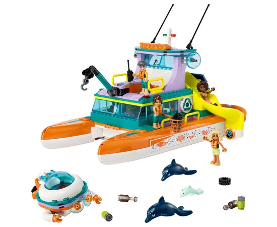 Конструктор LEGO Friends Човен морської рятувальної бригади 717 деталей (41734), зображення 2 Конструктор LEGO Friends Човен морської рятувальної бригади 717 деталей (41734), зображення 2