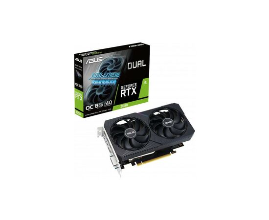 Видеокарта ASUS GeForce RTX3050 8Gb DUAL OC (DUAL-RTX3050-O8G-V2), изображение 2 Видеокарта ASUS GeForce RTX3050 8Gb DUAL OC (DUAL-RTX3050-O8G-V2), изображение 2