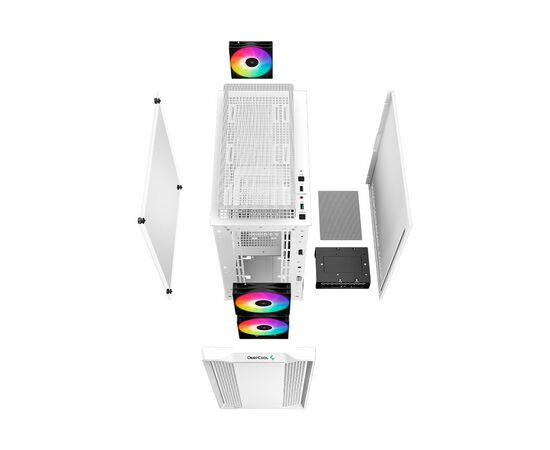 Корпус Deepcool CC360 WH ARGB (R-CC360-WHAPM3-G-1), изображение 10 Корпус Deepcool CC360 WH ARGB (R-CC360-WHAPM3-G-1), изображение 10