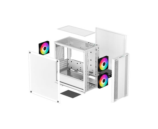 Корпус Deepcool CC360 WH ARGB (R-CC360-WHAPM3-G-1), изображение 9 Корпус Deepcool CC360 WH ARGB (R-CC360-WHAPM3-G-1), изображение 9