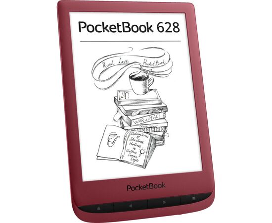 Электронная книга Pocketbook 628 Touch Lux5 Ruby Red (PB628-R-CIS), изображение 3 Электронная книга Pocketbook 628 Touch Lux5 Ruby Red (PB628-R-CIS), изображение 3