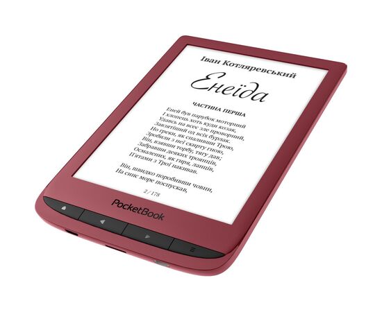 Электронная книга Pocketbook 628 Touch Lux5 Ruby Red (PB628-R-CIS), изображение 8 Электронная книга Pocketbook 628 Touch Lux5 Ruby Red (PB628-R-CIS), изображение 8