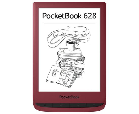 Електронна книга Pocketbook 628 Touch Lux5 Ruby Red (PB628-R-CIS)