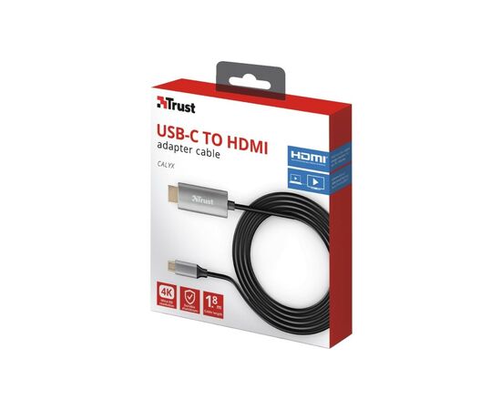 Переходник Trust Calyx USB-C to HDMI Adapter Cable (23332_TRUST), изображение 11 Переходник Trust Calyx USB-C to HDMI Adapter Cable (23332_TRUST), изображение 11