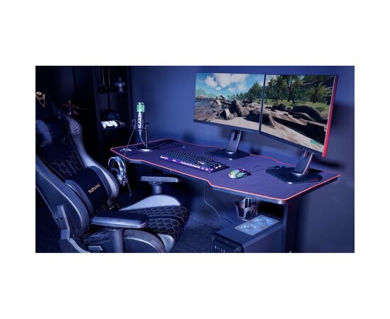 Комп'ютерний стіл Trust GXT 1175 Imperius XL Black (23802), зображення 2 Комп'ютерний стіл Trust GXT 1175 Imperius XL Black (23802), зображення 2