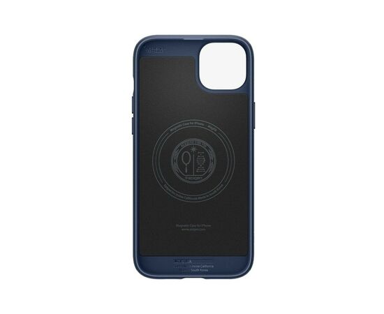 Чехол для мобильного телефона Spigen Apple iPhone 15 Mag Armor MagFit Navy Blue (ACS06816), изображение 3 Чехол для мобильного телефона Spigen Apple iPhone 15 Mag Armor MagFit Navy Blue (ACS06816), изображение 3