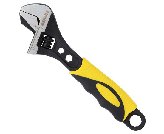 Ключ Sigma разводной с переставной губкой 150мм, 0-24мм CrV (TPR) (4100911), изображение 3 Ключ Sigma разводной с переставной губкой 150мм, 0-24мм CrV (TPR) (4100911), изображение 3