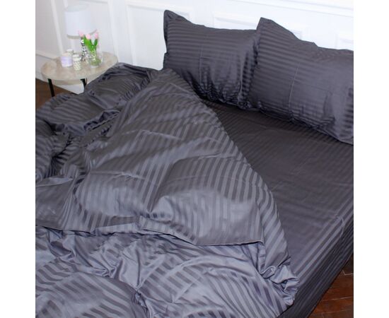 Постільна білизна MirSon Satin 30-0012DarkGray 160х220 Сімейний (2200005252017), зображення 2 Постільна білизна MirSon Satin 30-0012DarkGray 160х220 Сімейний (2200005252017), зображення 2