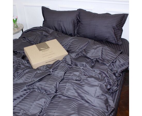 Постільна білизна MirSon Satin 30-0012DarkGray 160х220 Сімейний (2200005252017), зображення 7 Постільна білизна MirSon Satin 30-0012DarkGray 160х220 Сімейний (2200005252017), зображення 7