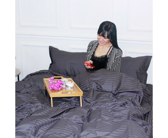 Постільна білизна MirSon Satin 30-0012DarkGray 160х220 Сімейний (2200005252017), зображення 9 Постільна білизна MirSon Satin 30-0012DarkGray 160х220 Сімейний (2200005252017), зображення 9