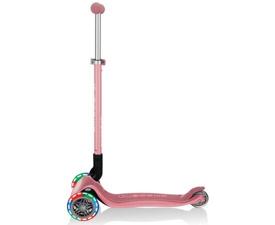Самокат Globber Primo Foldable Plus Lights пастельно-розовый (439-210), изображение 3 Самокат Globber Primo Foldable Plus Lights пастельно-розовый (439-210), изображение 3