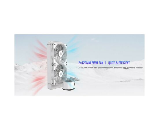 Система водного охлаждения ID-Cooling FROSTFLOW 240 XT SNOW, изображение 8 Система водного охлаждения ID-Cooling FROSTFLOW 240 XT SNOW, изображение 8