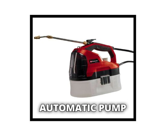 Опрыскиватель Einhell GE-WS 18/35 Li - Solo, 3.8 л, 18В, 60 л/год (без АКБ і ЗП) (3425210), изображение 6 Опрыскиватель Einhell GE-WS 18/35 Li - Solo, 3.8 л, 18В, 60 л/год (без АКБ і ЗП) (3425210), изображение 6