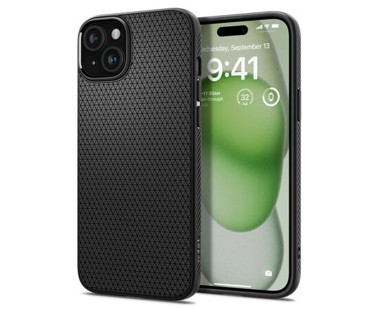 Чехол для мобильного телефона Spigen Apple iPhone 15 Plus Liquid Air Matte Black (ACS06650), изображение 2