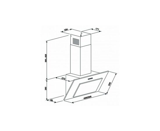 Вытяжка кухонная Eleyus VERTICAL 1000 50 BL, изображение 12 Вытяжка кухонная Eleyus VERTICAL 1000 50 BL, изображение 12