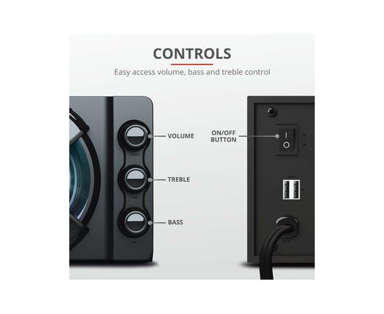 Акустическая система Trust Ziva RGB Black (23644), изображение 10 Акустическая система Trust Ziva RGB Black (23644), изображение 10