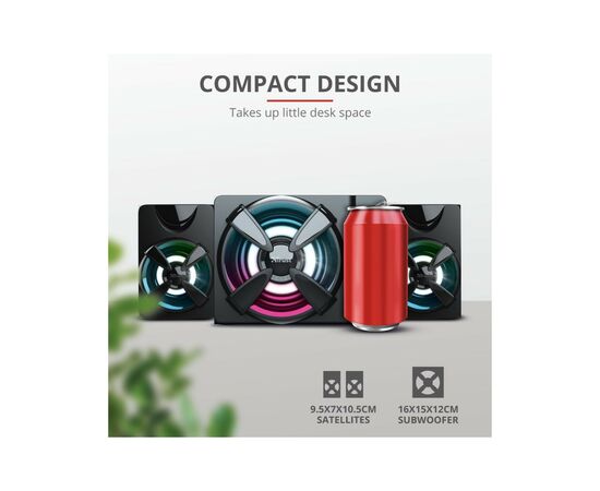 Акустическая система Trust Ziva RGB Black (23644), изображение 11 Акустическая система Trust Ziva RGB Black (23644), изображение 11