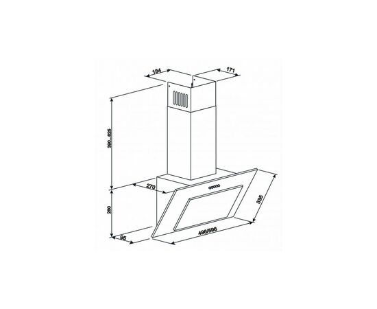 Вытяжка кухонная Eleyus VERTICAL 1000 50 BG, изображение 12 Вытяжка кухонная Eleyus VERTICAL 1000 50 BG, изображение 12
