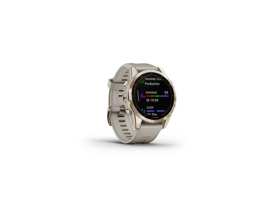 Смарт-часы Garmin fenix 7S Sapphire Sol, Cream Gold Ti w/ Light Sand Band, GPS (010-02539-21), изображение 3