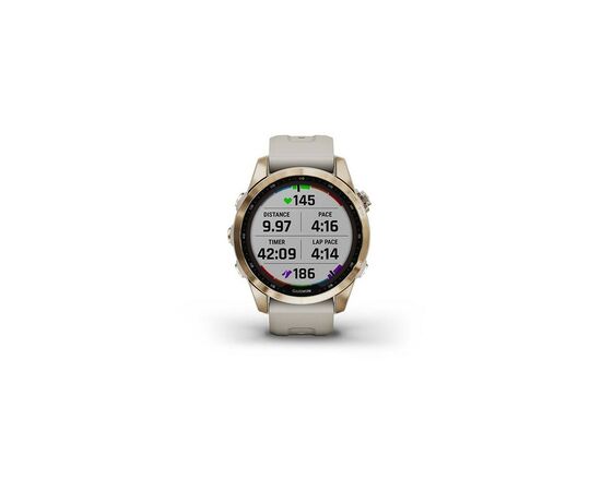 Смарт-часы Garmin fenix 7S Sapphire Sol, Cream Gold Ti w/ Light Sand Band, GPS (010-02539-21), изображение 9