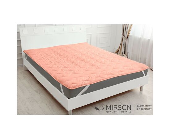 Наматрацник MirSon №1757 Eco Light Coral EcoSilk на гумці в кутках 120x190 см (2200003711233), зображення 2