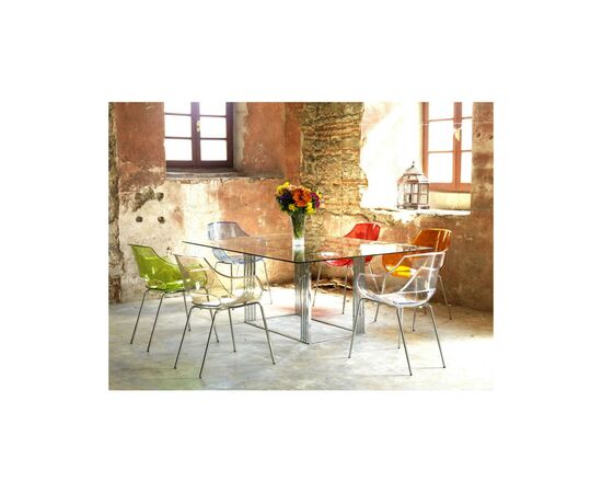 Кухонный стул PAPATYA opal, сиденье матовое желтое, ножки хромированные (2369), изображение 11 Кухонный стул PAPATYA opal, сиденье матовое желтое, ножки хромированные (2369), изображение 11