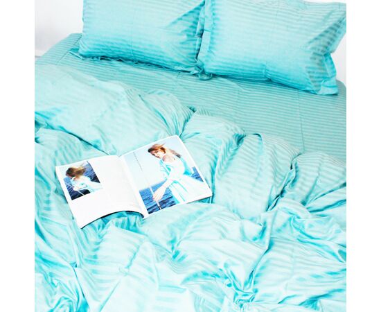 Постільна білизна MirSon Satin 30-0015GreenWave 160х220 Сімейний (2200005253281), зображення 4