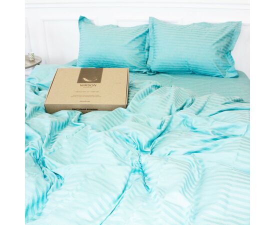 Постільна білизна MirSon Satin 30-0015GreenWave 160х220 Сімейний (2200005253281), зображення 5