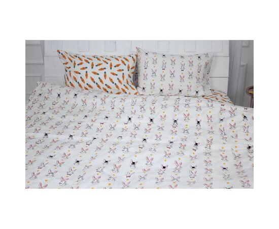 Постельное белье MirSon Бязь Ranforce Elite 17-0529 Bunnies white Односпальный (2200004665733)