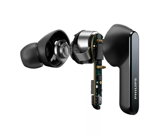 Наушники Philips TAT5506 TWS ANC Pro IPX5 Touch control Mic Black (TAT5506BK/00), изображение 10 Наушники Philips TAT5506 TWS ANC Pro IPX5 Touch control Mic Black (TAT5506BK/00), изображение 10