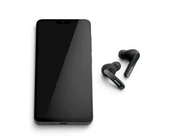 Наушники Philips TAT5506 TWS ANC Pro IPX5 Touch control Mic Black (TAT5506BK/00), изображение 9 Наушники Philips TAT5506 TWS ANC Pro IPX5 Touch control Mic Black (TAT5506BK/00), изображение 9