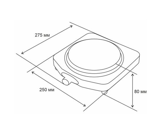 Настольная плита Jantar TSF 01 WH H, изображение 11 Настольная плита Jantar TSF 01 WH H, изображение 11
