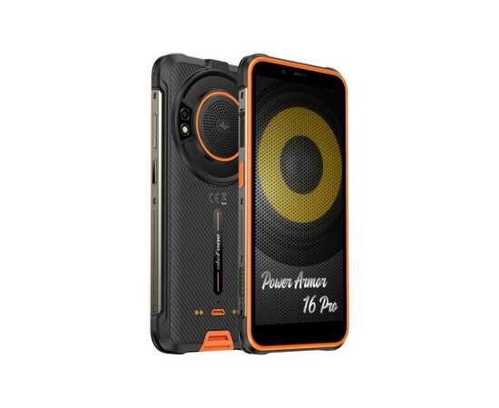 Мобільний телефон Ulefone Power Armor 16 Pro 4/64Gb Orange (6937748734840), зображення 4 Мобільний телефон Ulefone Power Armor 16 Pro 4/64Gb Orange (6937748734840), зображення 4