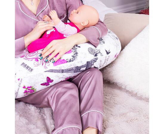 Подушка MirSon для беременных и кормления №8327 Print Line 17-0188 Grettir Бязь 30х170х20 см (2200006200529), изображение 7